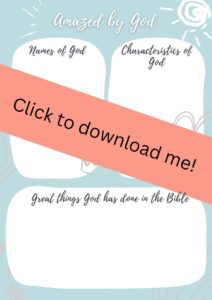 Screenshot of the first page of the gratitude worksheet, with the words 'click to download me'